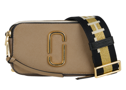 The Snapshot, &pound;175, Handbags, Black/Brown, Leather, Front view